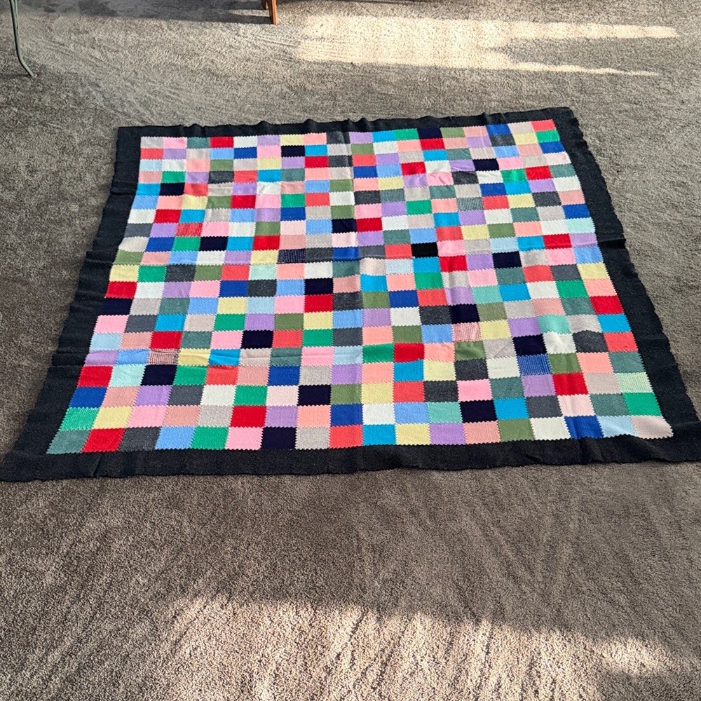 Vintage crocheted X-Large blanket